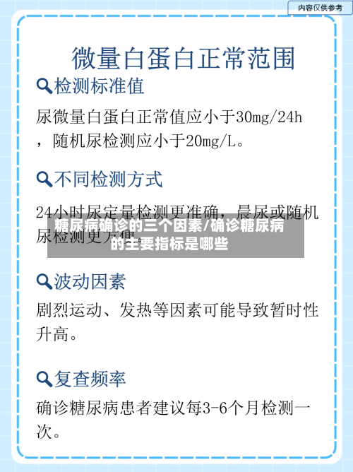 糖尿病确诊的三个因素/确诊糖尿病的主要指标是哪些-第2张图片