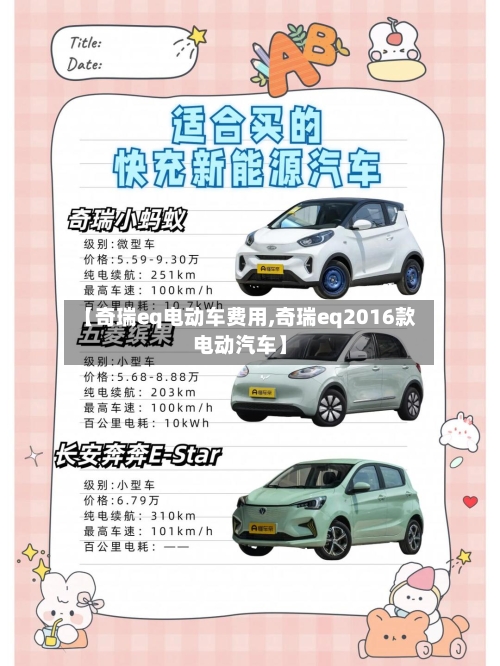【奇瑞eq电动车费用,奇瑞eq2016款电动汽车】