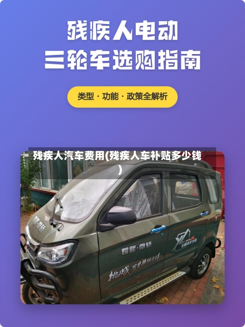 残疾人汽车费用(残疾人车补贴多少钱)-第2张图片