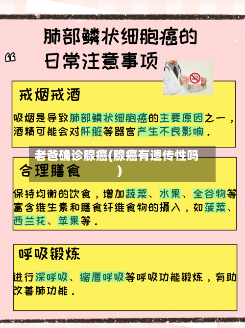 老爸确诊腺癌(腺癌有遗传性吗)