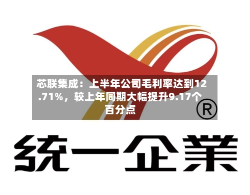 芯联集成：上半年公司毛利率达到12.71%	，较上年同期大幅提升9.17个百分点-第1张图片