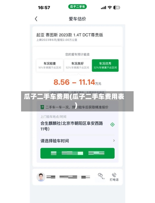 瓜子二手车费用(瓜子二手车费用表)-第2张图片