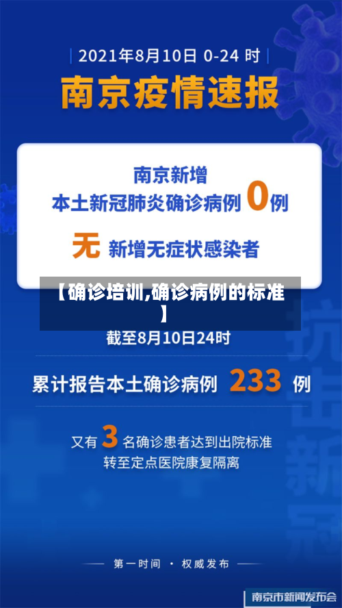 【确诊培训,确诊病例的标准】