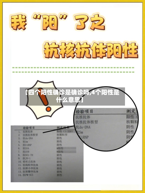 【四个阳性确诊是确诊吗,4个阳性是什么意思】